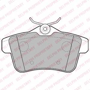 DELPHI LP2180 Комплект тормозных колодок