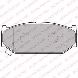 DELPHI LP2182 Комплект гальмівних колодо... DELPHI LP2182 Комплект гальмівних колодо...