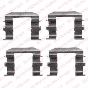 DELPHI LX0417 Комплектующие, колодки дис... DELPHI LX0417 Комплектующие, колодки дис...