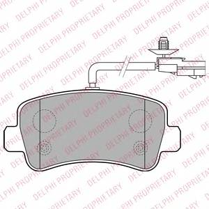 DELPHI LP2191 Комплект гальмівних колодо...