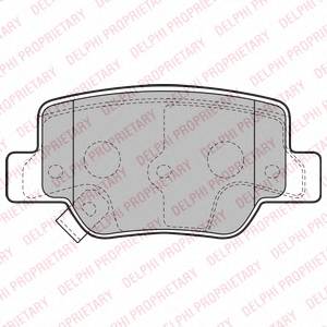 DELPHI LP2193 Комплект тормозных колодок