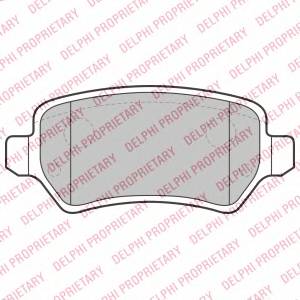 DELPHI LP2209 Комплект тормозных колодок