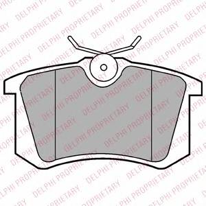 DELPHI LP2255 Комплект тормозных колодок