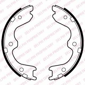 DELPHI LS2029 Комплект тормозных колодок...