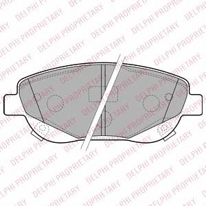 DELPHI LP2207 Комплект гальмівних колодо... DELPHI LP2207 Комплект гальмівних колодо...