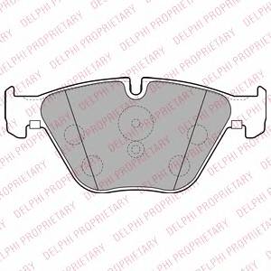 DELPHI LP2245 Комплект гальмівних колодо...