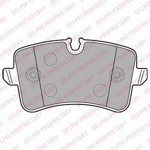 DELPHI LP2249 Комплект тормозных колодок