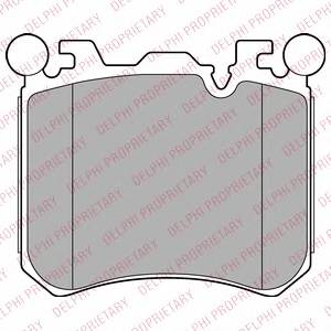 DELPHI LP2287 Комплект гальмівних колодо... DELPHI LP2287 Комплект гальмівних колодо...