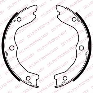 DELPHI LS2038 Комплект гальмівних колодо... DELPHI LS2038 Комплект гальмівних колодо...