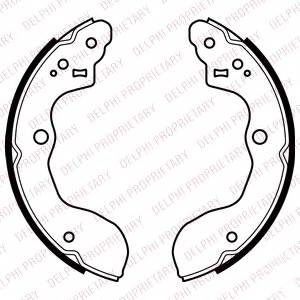 DELPHI LS2071 Комплект тормозных колодок