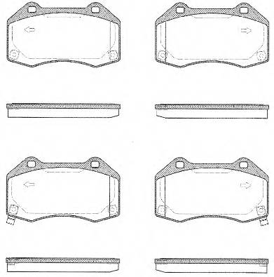 ROADHOUSE 21113.02 Комплект гальмівних колодо...