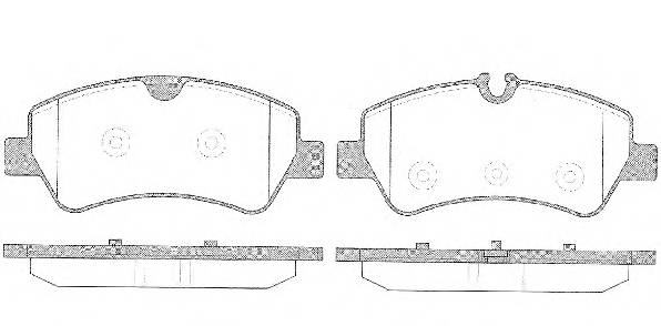 REMSA 1521.00 Комплект тормозных колодок...