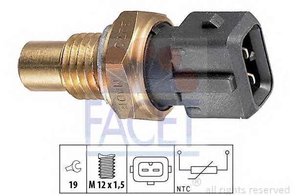 FACET 7.3270 Датчик, температура олії; Д... FACET 7.3270 Датчик, температура олії; Д...
