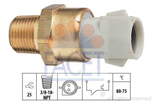 FACET 7.5052 Термовыключатель, вентилят