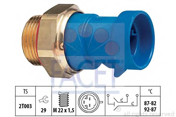 FACET 7.5642 Термовыключатель, вентилят