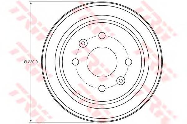 TRW DB4442 Тормозной барабан
