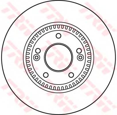 TRW DF6108S Тормозной диск