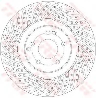 TRW DF6153S Тормозной диск