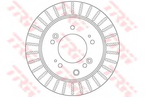 TRW DF6191S Тормозной диск