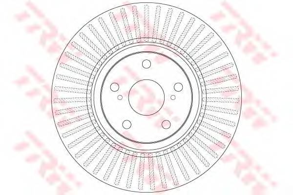 TRW DF6268 Тормозной диск