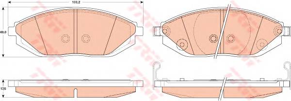 TRW GDB4606 Комплект тормозных колодок... TRW GDB4606 Комплект тормозных колодок...