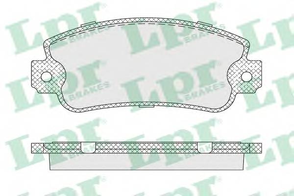 LPR 05P007 Комплект тормозных колодок