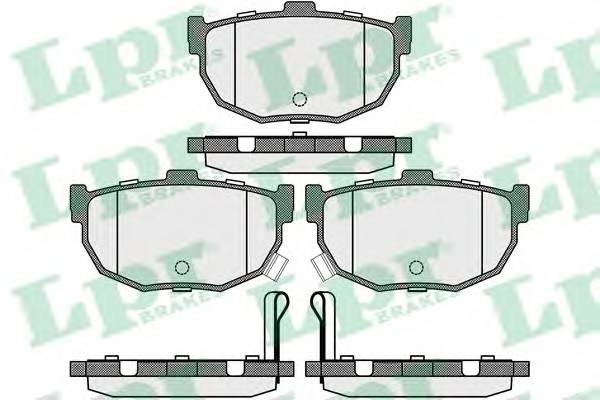 LPR 05P089 Комплект тормозных колодок