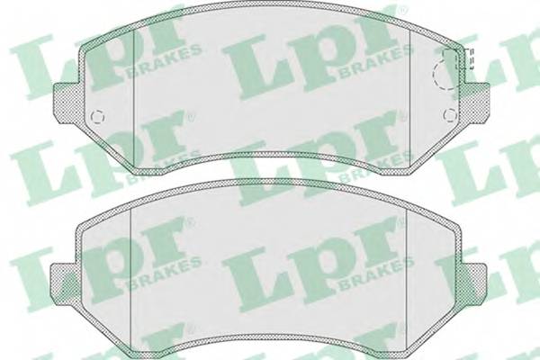 LPR 05P1005 Комплект тормозных колодок... LPR 05P1005 Комплект тормозных колодок...