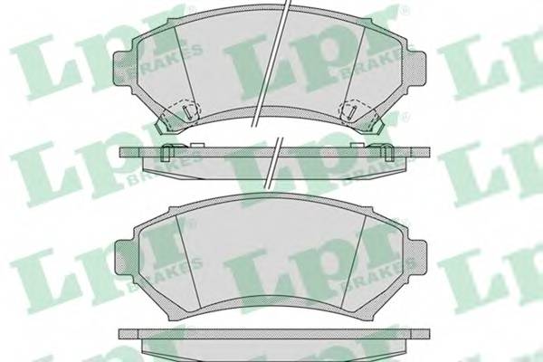 LPR 05P1054 Комплект тормозных колодок
