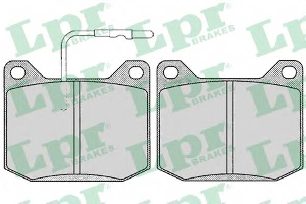 LPR 05P118 Комплект тормозных колодок