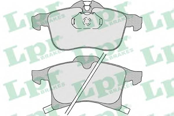 LPR 05P1197 Комплект тормозных колодок
