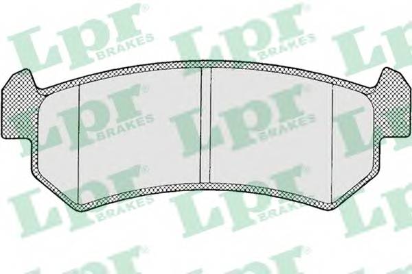 LPR 05P1199 Комплект тормозных колодок