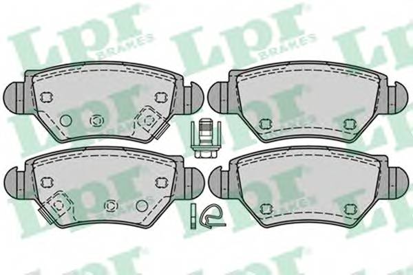 LPR 05P1227 Комплект тормозных колодок