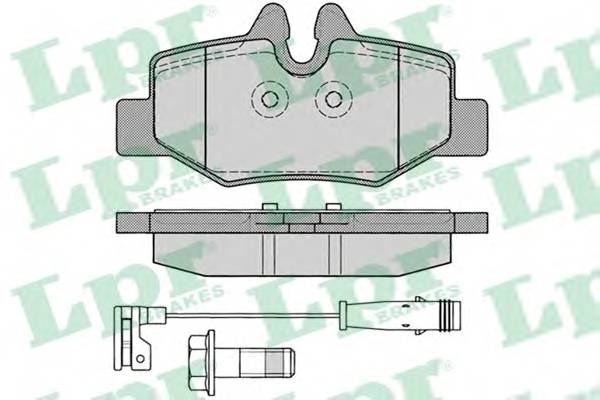LPR 05P1246 Комплект тормозных колодок