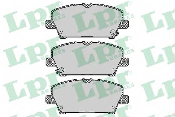 LPR 05P1317 Комплект тормозных колодок... LPR 05P1317 Комплект тормозных колодок...