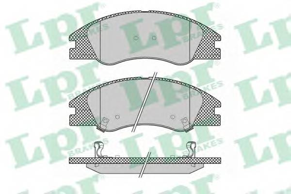 LPR 05P1349 Комплект гальмівних колодо...