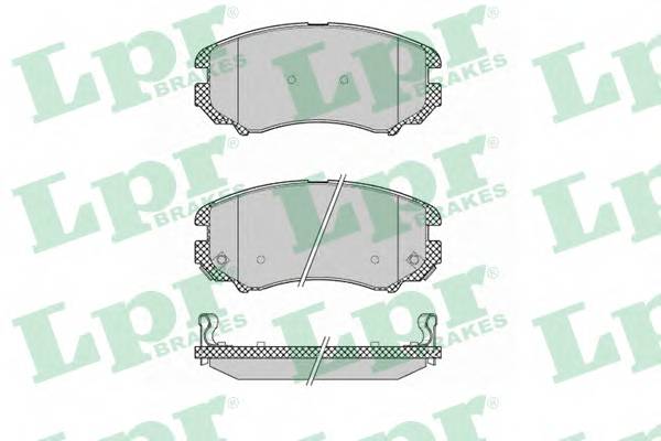 LPR 05P1369 Комплект тормозных колодок