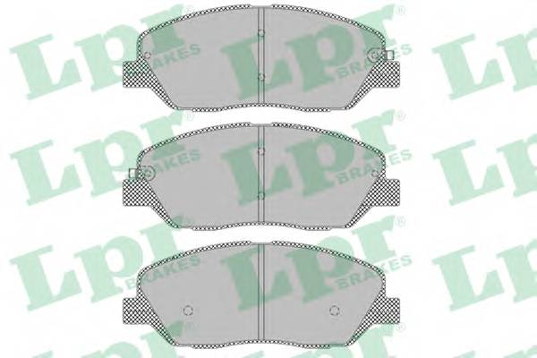 LPR 05P1382 Комплект тормозных колодок...