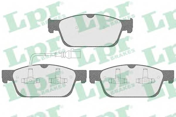 LPR 05P1551 Комплект гальмівних колодо... LPR 05P1551 Комплект гальмівних колодо...