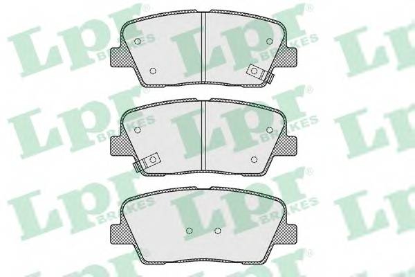 LPR 05P1625 Комплект тормозных колодок
