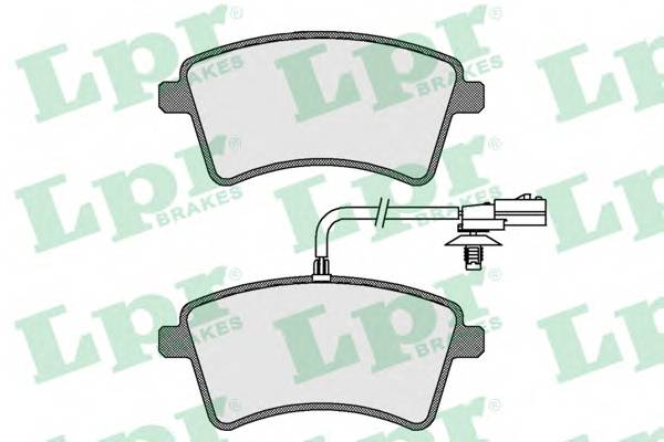 LPR 05P1800 Комплект тормозных колодок...