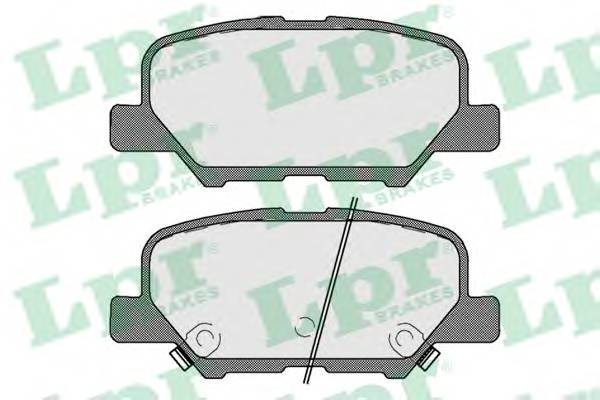 LPR 05P1802 Комплект гальмівних колодо...