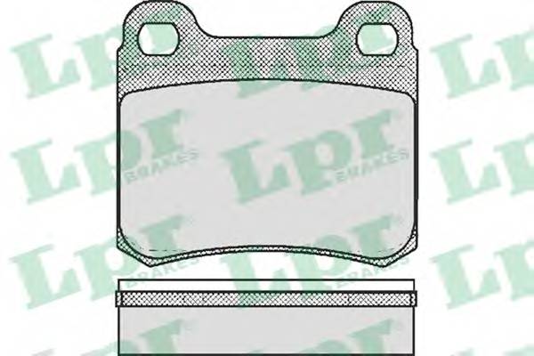 LPR 05P181 Комплект тормозных колодок...