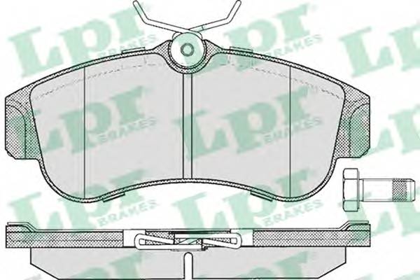 LPR 05P355 Комплект тормозных колодок...