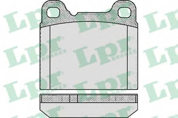 LPR 05P362 Комплект тормозных колодок
