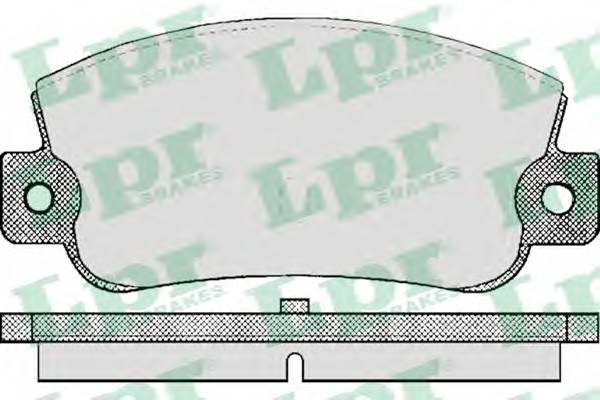 LPR 05P410 Комплект тормозных колодок