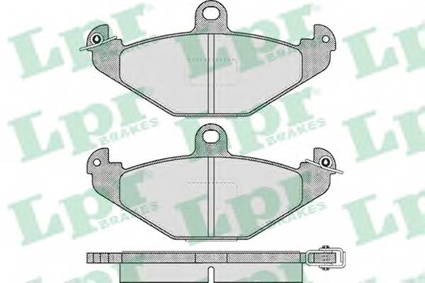 LPR 05P427 Комплект тормозных колодок
