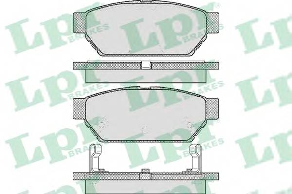 LPR 05P547 Комплект тормозных колодок