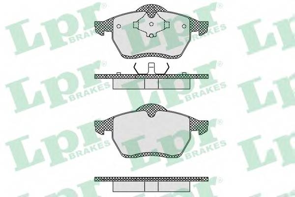 LPR 05P612 Комплект тормозных колодок