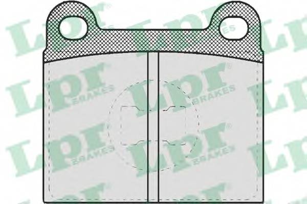 LPR 05P659 Комплект тормозных колодок
